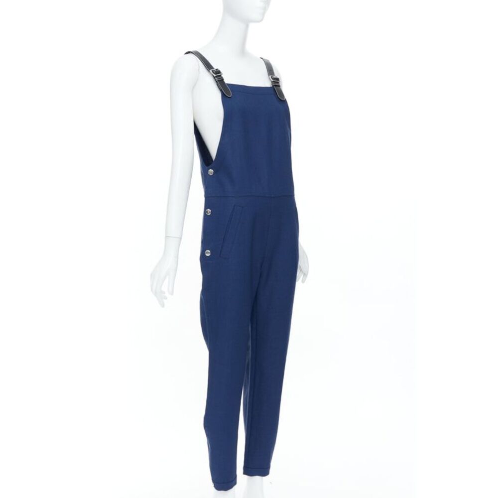 Burberry 2020 Blue Leather Strap Overalls